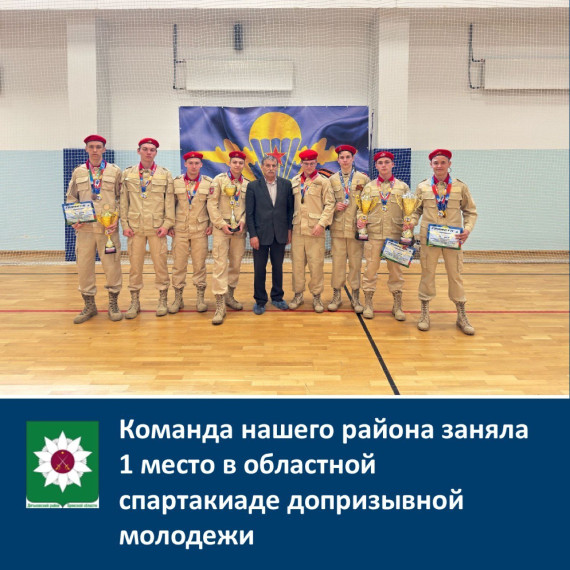 ️Команда нашего района заняла 1 место в областной спартакиаде допризывной молодёжи. ️Команда нашего района заняла 1 место в областной спартакиаде допризывной молодёжи.