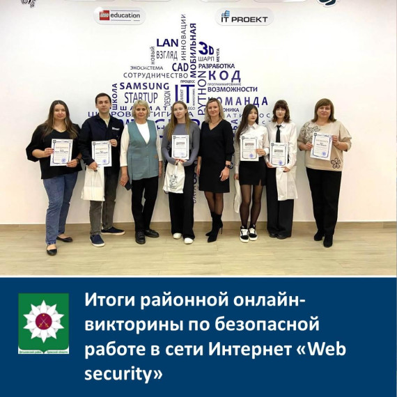 Итоги районной онлайн-викторины по безопасной работе в сети Интернет “Web security”. Итоги районной онлайн-викторины по безопасной работе в сети Интернет “Web security”.